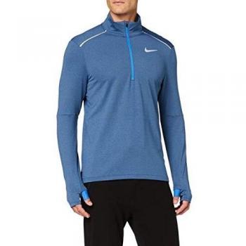 Desconocido Nike M NK ELMNT Top HZ 3.0 Camiseta de Manga Larga, Hombre, Obsidian/htr/Reflective silv, S