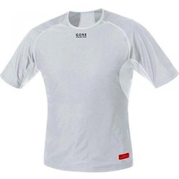 GORE RUNNING WEAR Camiseta interior de hombre, Manga corta, Elástica, GORE WINDSTOPPER, ESSENTIAL BL WS Shirt, Talla: XXL, Gris claro/Blanco, UWESHM920107