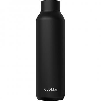 Botella Térmica Quokka Jet Black OTG de Acero Inoxidable 850 ml