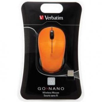 Ratón Inalámbrico Verbatim Go Nano 1600DPI Ambidextro