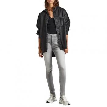 Jeans Skinny de Mujer Pepe Jeans Tiro Alto Efecto Desgastado Azul Denim 26W/30L