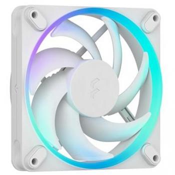 Fractal Design Momentum 12 RGB White PC Case Fan - 120mm, ARGB Gen2, PWM Control, Fluid Dynamic Bearing