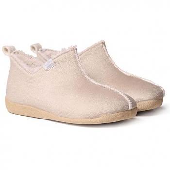 Zapatillas de casa cerradas tipo botín para mujer Toni Pons MOSCU-BD en tejido piedra, 37 EU