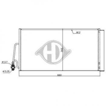 Diederichs DCC1570 Condensador aire acondicionado