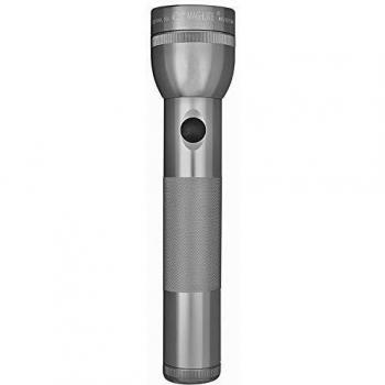 Standard 2D Maglite Flashlight with Dual Xenon Lamps, 27 Lumens, Gray Pewter