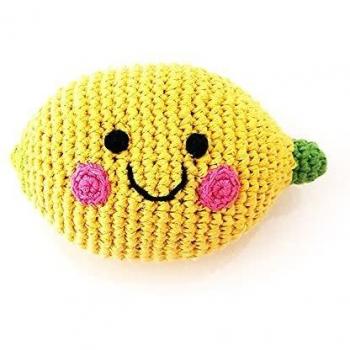 Pebble Fair Trade - Sonajero de algodón de ganchillo hecho a mano
