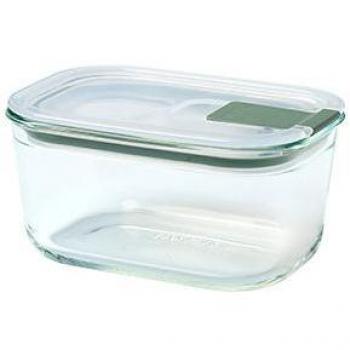 Mepal EasyClip Glass Food Storage Container 450 ml - Nordic Sage