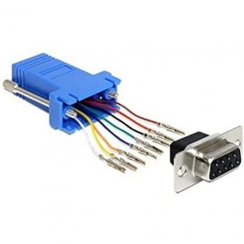 Adaptador Delock 65430 Sub-D 9 Pin Hembra a RJ45 Hembra Montajes en Kit