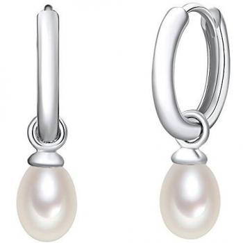 Pendientes de Aro de Plata 925 con Perlas de Agua Dulce Naturales, Valero Pearls
