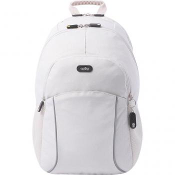 Mochila Totto Cambri 2.0 Beige para portátil de 15,4 pulgadas con diseño White Sand