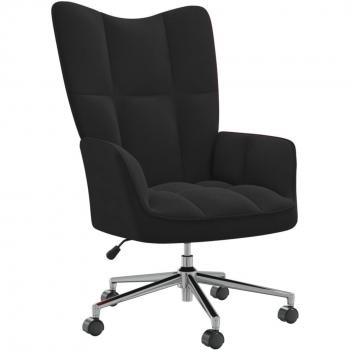 Silla de Relajación Velvet Negra Day and Night Black Velvet