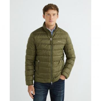 Chaqueta de plumón ligera verde Gant para hombre