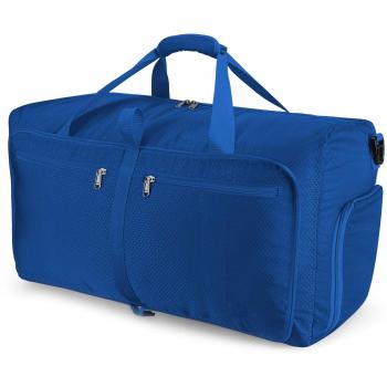 Orangeck Plegable Ligera Bolsa de Viaje 60L, Agua Resistente Bolsas para Deportes Gimnasio Multiusos Grande Bolsos de Equipaje de Mano Weekender Empacable Bolsa para Hombres y Mujeres