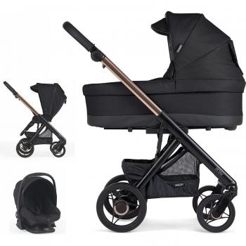 Carrito Trio Bebecar Prow Compact Fumé Rosa Pintado KA-410
