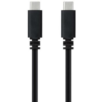 Cable USB 2.0 Tipo-C Nanocable 10.01.2301-L150, USB Tipo-C Macho a USB Tipo-C Macho, 480 Mbps, 1.5m, color negro