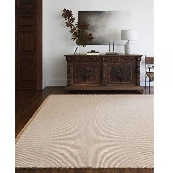 Alfombra Bohemia de Yute Marrón Claro/Taupe 160 x 213 cm - Becki Owens x Surya
