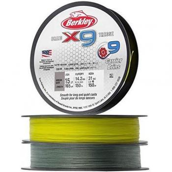 Berkley Sedal Trenzado Unisex Adult X9, Color Verde