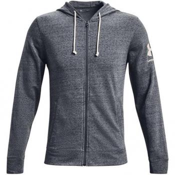 Under Armour Chaqueta Deportiva para Hombre Terry Negro Gris oscuro