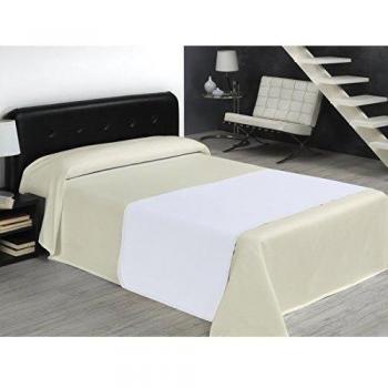 SABANALIA - Colcha de piqué Rombos - Cama 200-300 x 280, Crudo