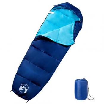 Saco de dormir tipo momia de camping para adultos 3 estaciones en color navy y blue, naranja y negro, camuflaje y más