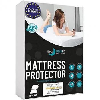 Dreamzie Funda de Colchon 105x190 - Cubre Colchon - Protector Funda colchon Impermeable / Protector Colchon Impermeable Cama 100x200