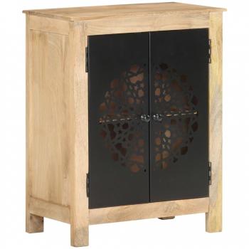 Aparador de madera maciza de mango 60x35x75 cm