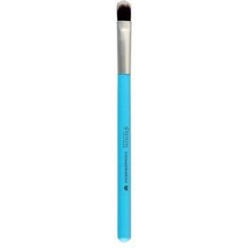 Benecos B09096 - Brocha para Sombra de Ojos, Utensilio de Maquillaje Ecológico, Cabezal Denso, Compacto y Redondo, Mango Largo de Madera de Abedul, Aluminio Reciclable