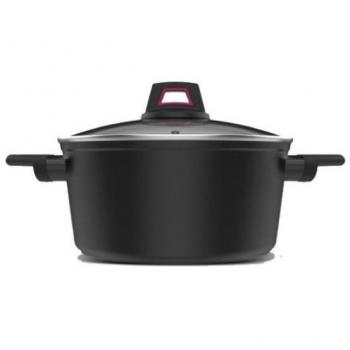 Taurus Great Moments Cazo 18 - Cazo de aluminio fundido, 18 cm diámetro, mango ergonómico, apto para todo tipo de fuegos incluido inducción, recubrimiento antiad