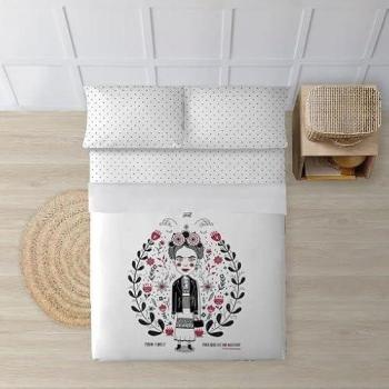 Juego de Sábanas Multicolor 100% Algodón Estampado Pinto Frida de Mundopiruuu para Cama de 90 cm