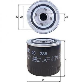 Mahle Filter OC288 Filtro De Aceite
