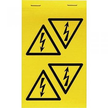 Weidmüller 1741100000 Yellow Cable Labels 50x50mm, Pack of 10