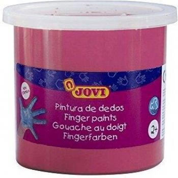 Jovi Estuche, 5 Botes con Pintura de Dedos, 125 ml, Color Magenta
