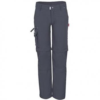 Trollkids Pantalones con Cremallera Quick-Dry Oppland Slim Fit, Color Gris Oscuro Talla 7 años