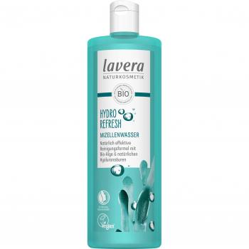 Lavera Hydro Refresh Agua Micelar 400 ml - Cuidado facial, limpieza profunda, hidratante, formulación suave, apto para pieles sensibles