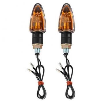 2X Lámpara Luz 12V 2W Intermitente Indicador Amarillo para Moto