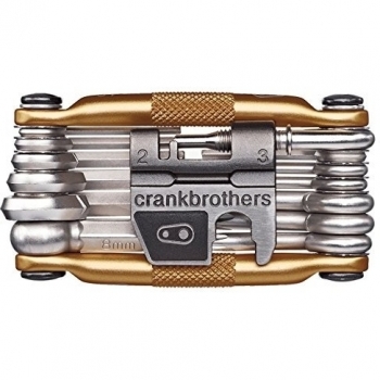 Crankbrothers Multifunktionswerkzeug 19 Multitool, CBM19, Farbe gold