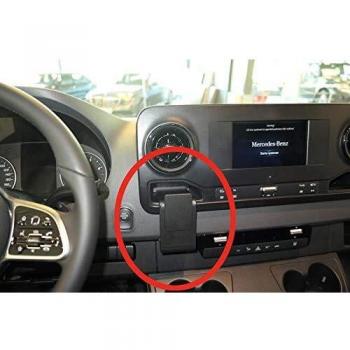 Soporte Proclip Extra Fuerte para Mercedes Benz Sprinter 2019-2024, Soporte Pasivo para Ordenador Portátil y Smartphone, Color Negro