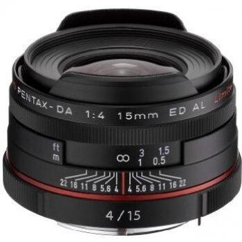 Pentax HD DA Limited 15mm F4 ED AL Lens - Black