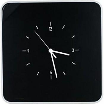 PAPERFLOW Armario para llaves con Reloj. Color Negro. Fabricado en ABS brillo MTMKHC01