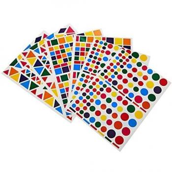 APLI Kids - Bolsa de gomets multicolor surtido, 6 hojas adhesivo removible
