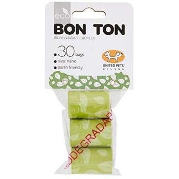 United Pets Bon Ton Nano Biodegradable Sanitary Bags - Green (3 x 10 units)