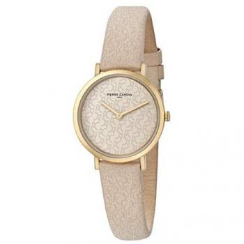 Pierre Cardin Elegant Leather Quartz Watch for Women - Beige, Size: ONE SIZE, Model CBV-1503