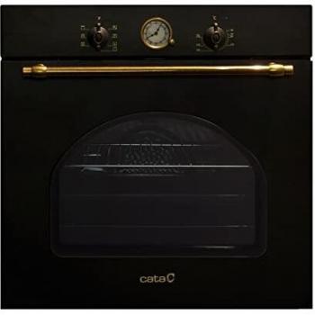 CATA | Horno Rústico Multifunción MRA 7108 BK | Capacidad de 60 Litros | Temperatura Ajustable 50º-250º | Sistema AquaSmart | Eficiencia Energética Clase A