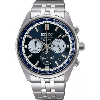 Seiko - Reloj de mujer Neo sports SSB427P1 de acero con correa plateada