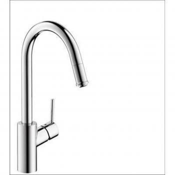 Hansgrohe Talis S2 High Arc Pull-Down Kitchen Faucet with QuickClean, 1.75 GPM in Chrome