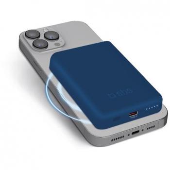 Power Bank Inalámbrico Magnético 5000 mAh Color Azul