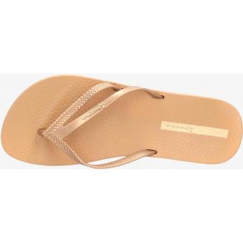 Chanclas de mujer Ipanema Bossa Soft V Fem Beige/Gold 82840