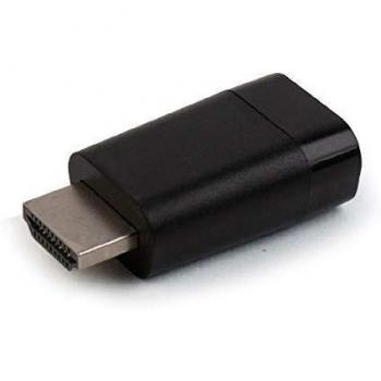 Adaptador HDMI a VGA 1080p, con soporte de audio DTS-HD y HDCP, 35m de alcance, color negro