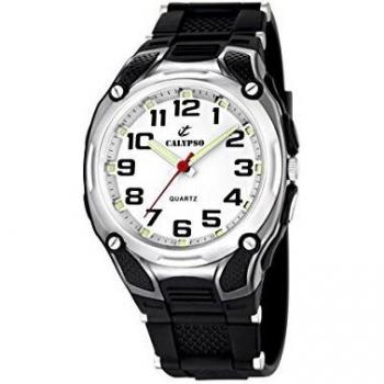 Calypso watches Calypso watches - Reloj analógico de Cuarzo para niño con Correa de plástico, Color Negro