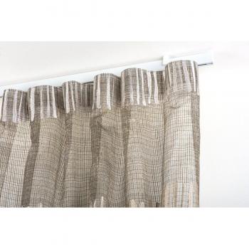 Barra para cortina 32 x 12 mm, 180 cm. de longitud, lacado blanco – completo